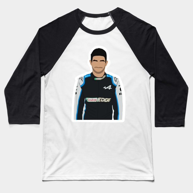 Esteban Ocon for Alpine F1 2021 Baseball T-Shirt by royaldutchness